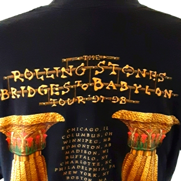 Vintage Rolling Stones 97-98 Bridges To Babylon L - Picture 4 of 5